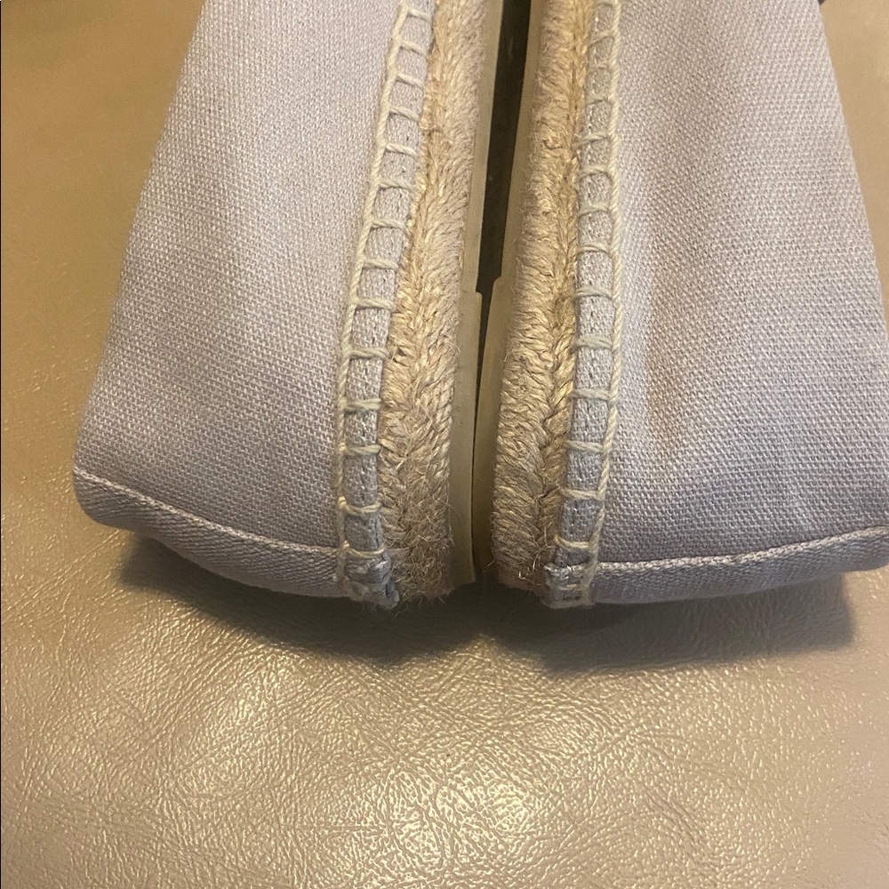 Tory Burch Weston Espadrille Flats in Natural color canvas & black leather logo - Picture 6 of 9